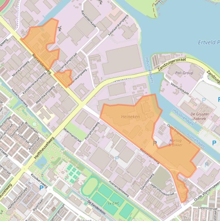 Kaart van postcodegebied 5222AP.