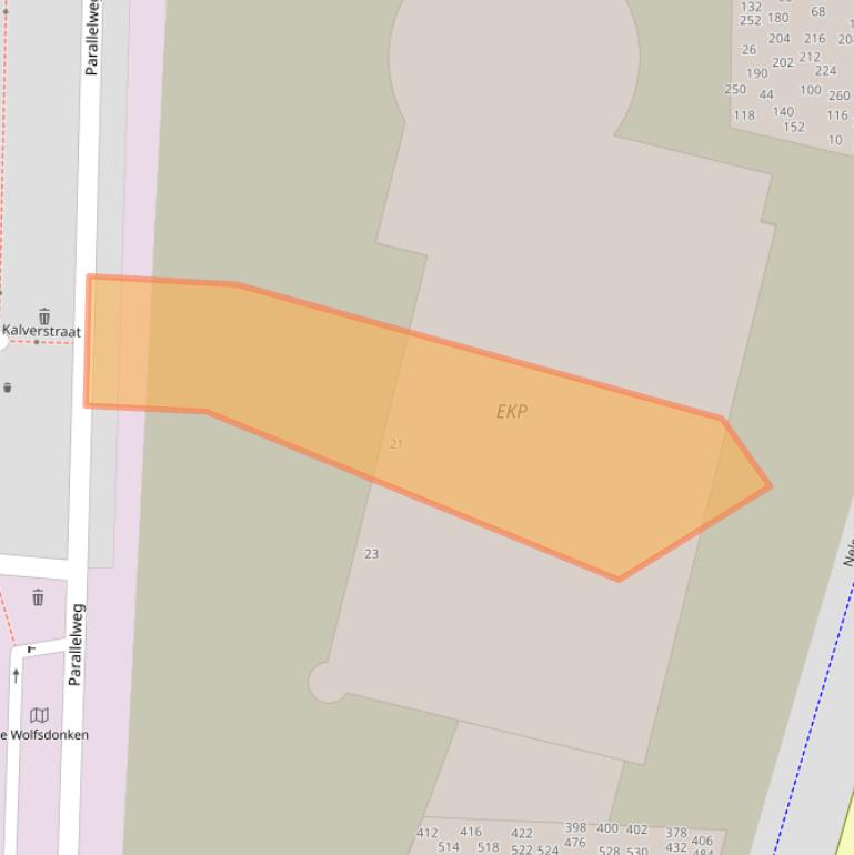 Kaart van postcodegebied 5223BX.