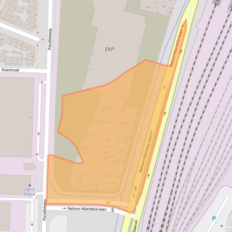 Kaart van postcodegebied 5223BZ.