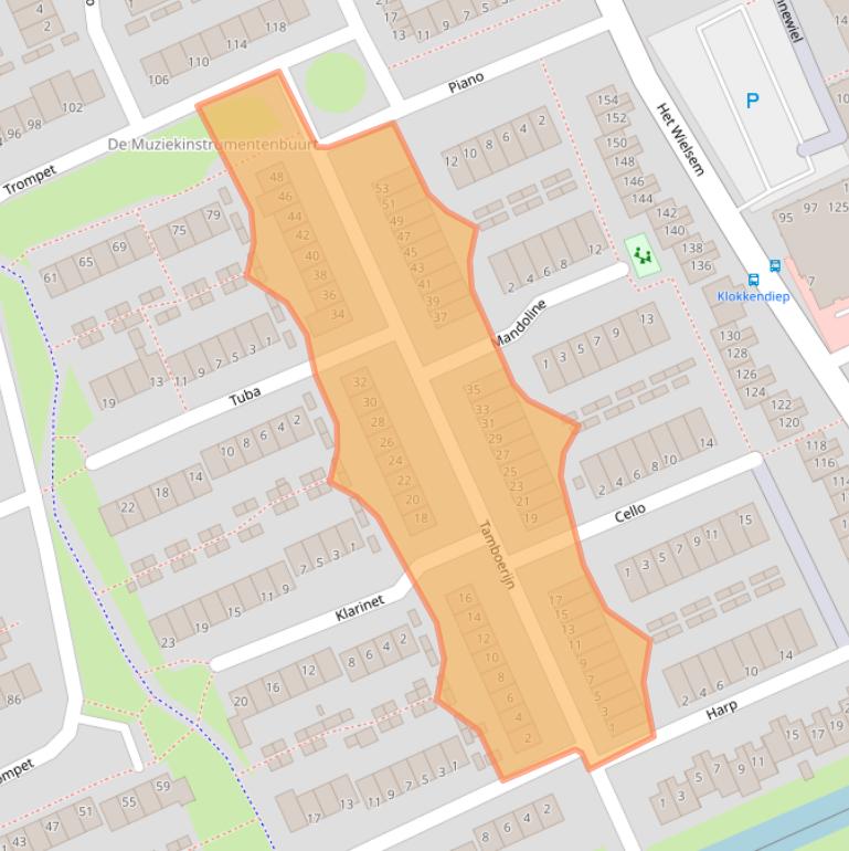 Kaart van postcodegebied 5231DV.