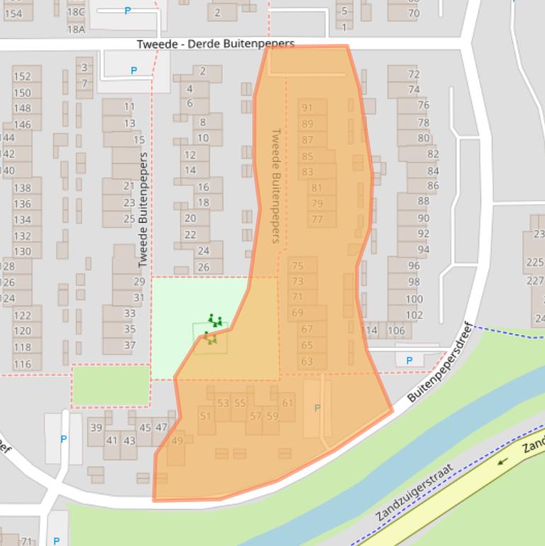 Kaart van postcodegebied 5231HB.