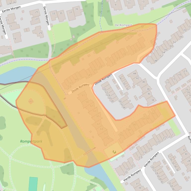 Kaart van postcodegebied 5233GD.