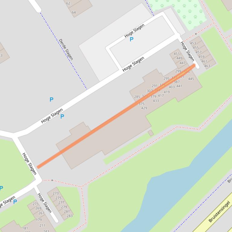 Kaart van postcodegebied 5233SM.