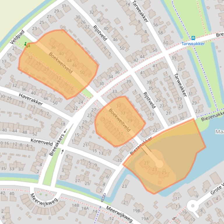 Kaart van postcodegebied 5236WR.