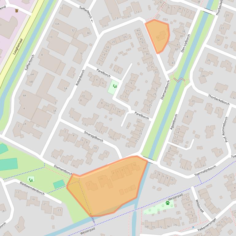 Kaart van postcodegebied 5241LB.