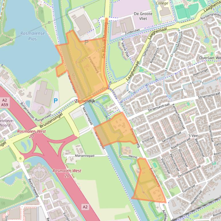 Kaart van postcodegebied 5241NA.