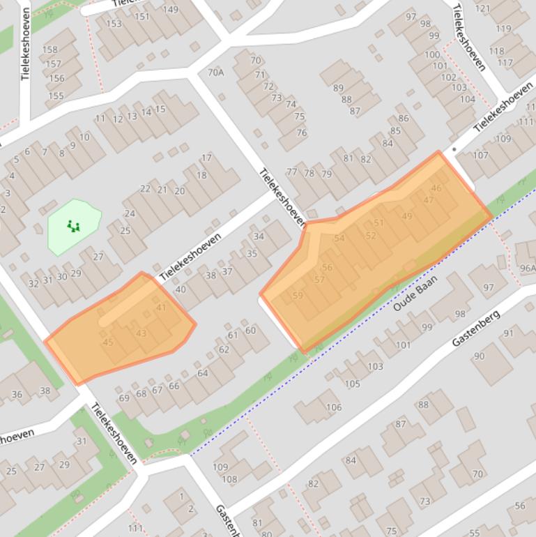 Kaart van postcodegebied 5242KC.