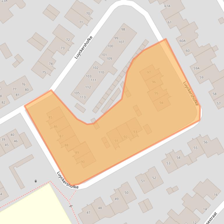 Kaart van postcodegebied 5243WG.