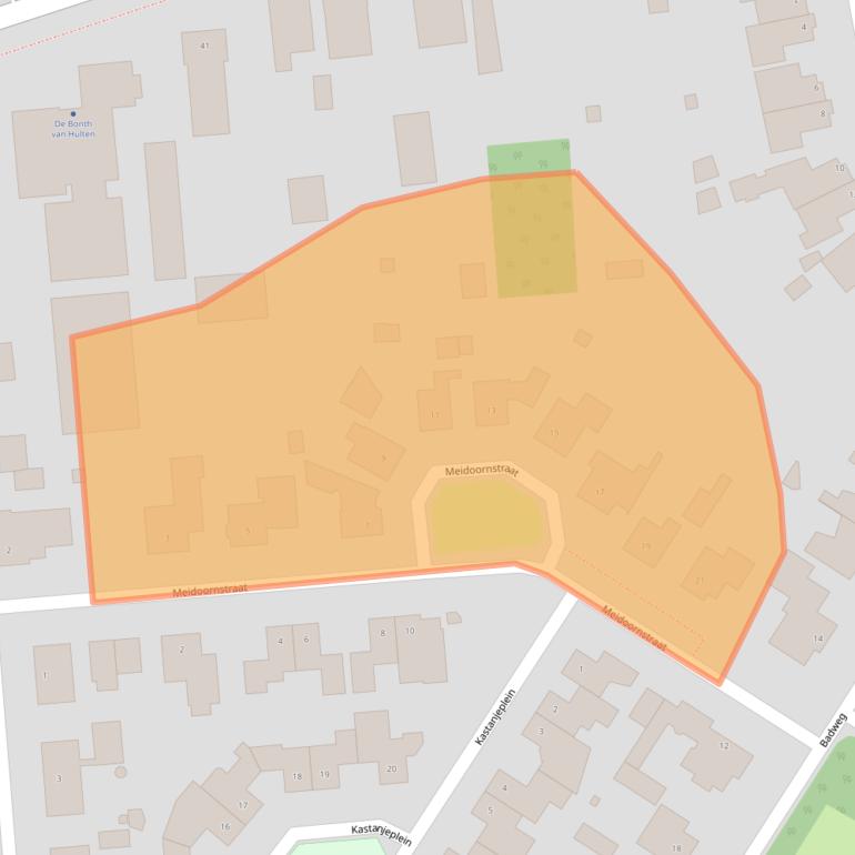 Kaart van postcodegebied 5253EA.