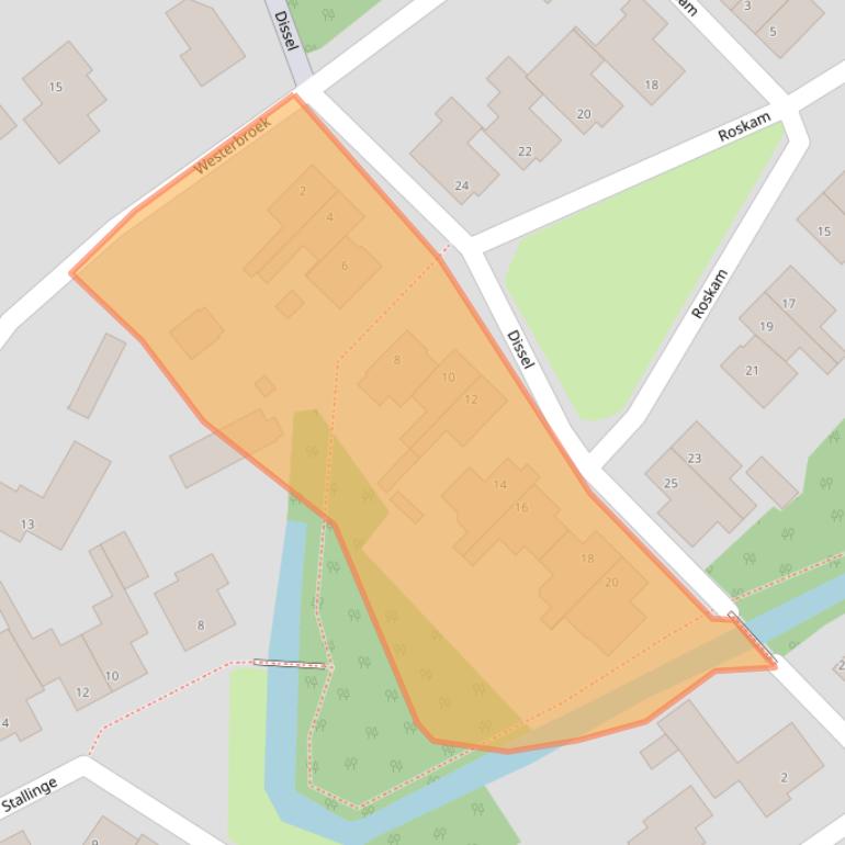 Kaart van postcodegebied 5258JD.
