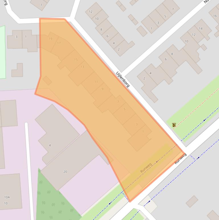 Kaart van postcodegebied 5258PA.