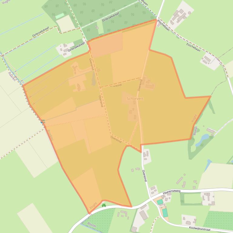 Kaart van postcodegebied 5262LZ.