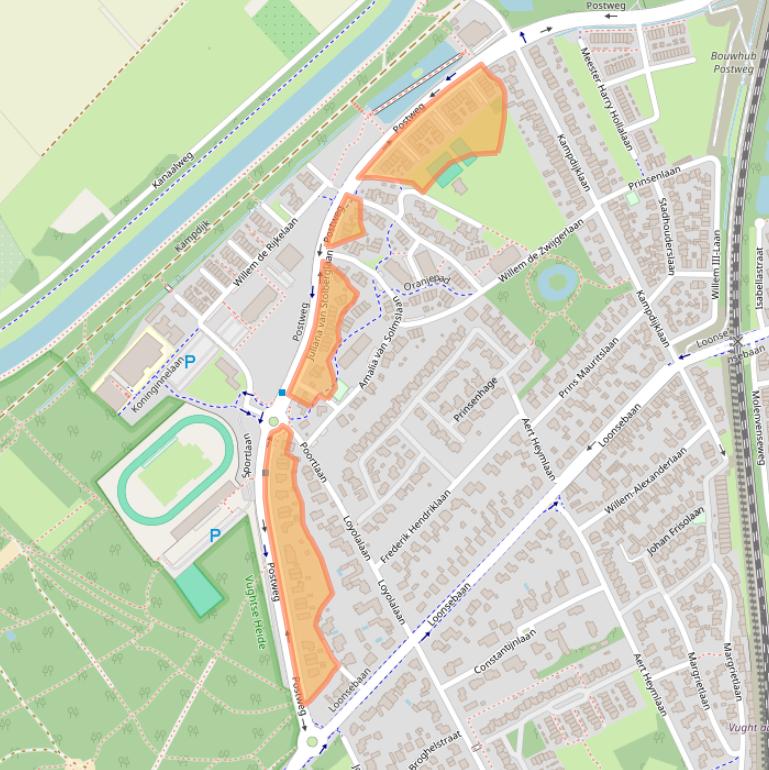 Kaart van postcodegebied 5263DA.