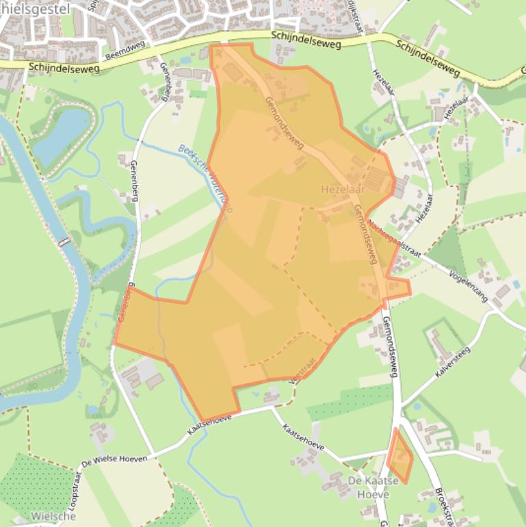 Kaart van postcodegebied 5271SH.