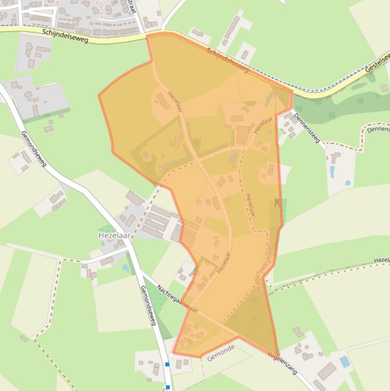 Kaart van postcodegebied 5271SK.