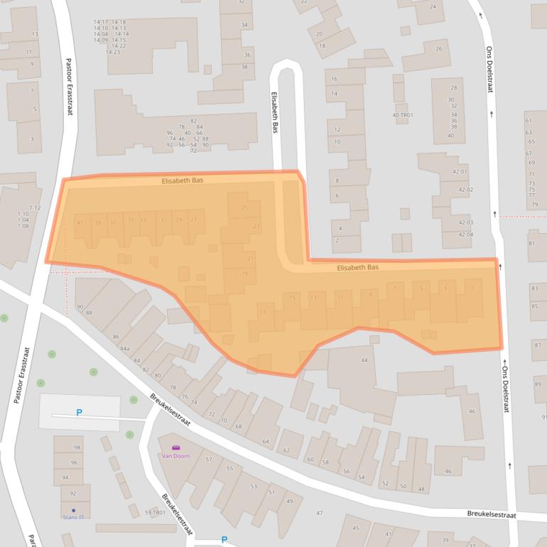 Kaart van postcodegebied 5281HL.