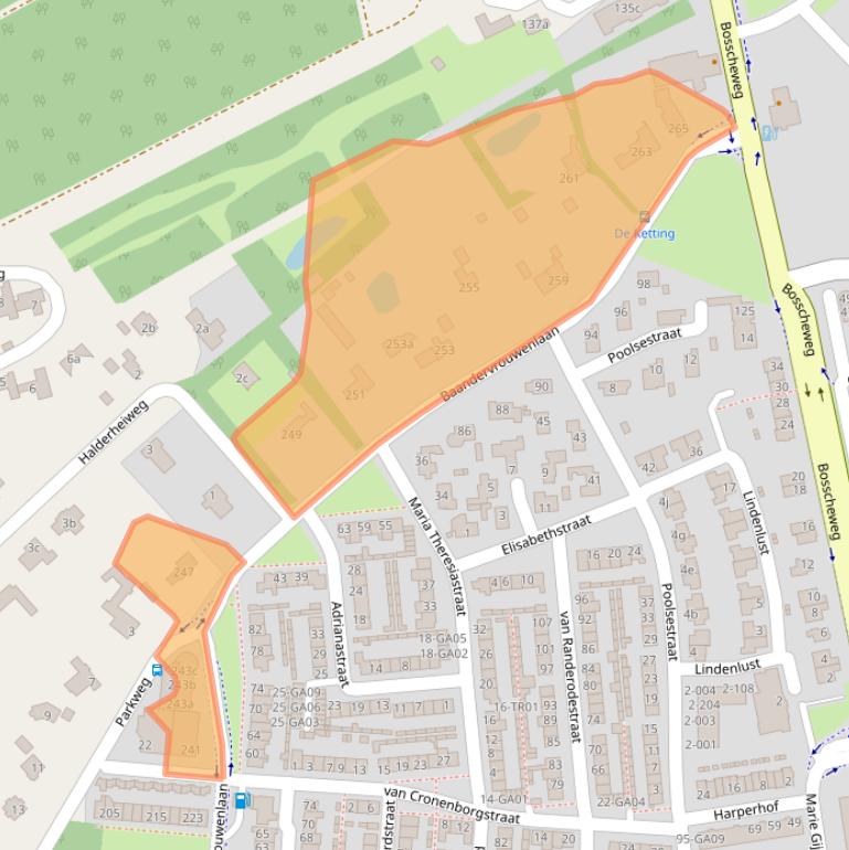 Kaart van postcodegebied 5282TP.