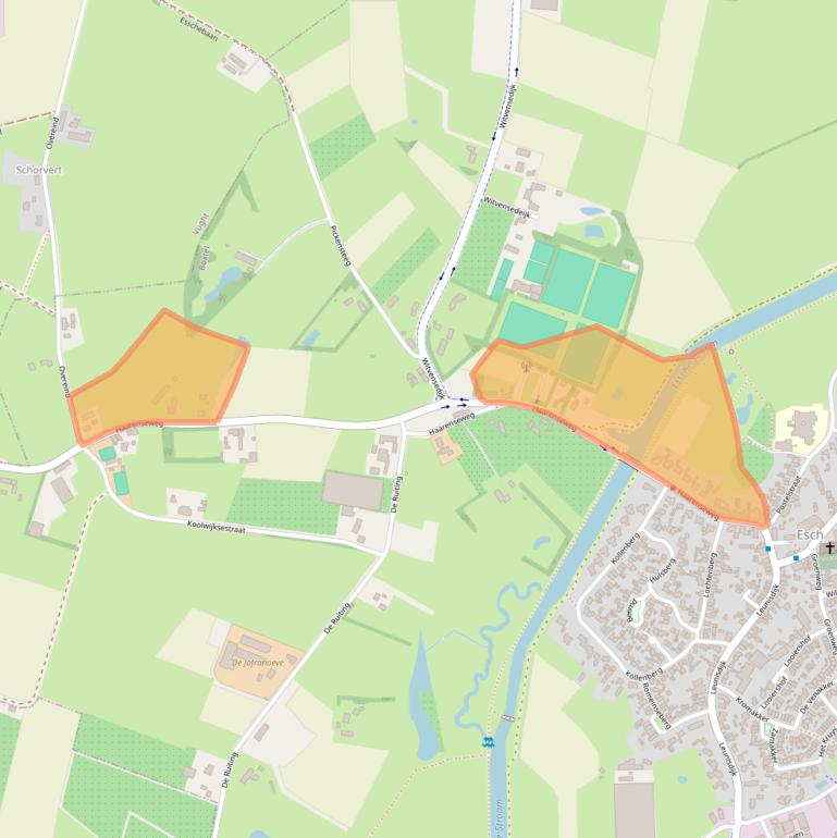 Kaart van postcodegebied 5296KB.