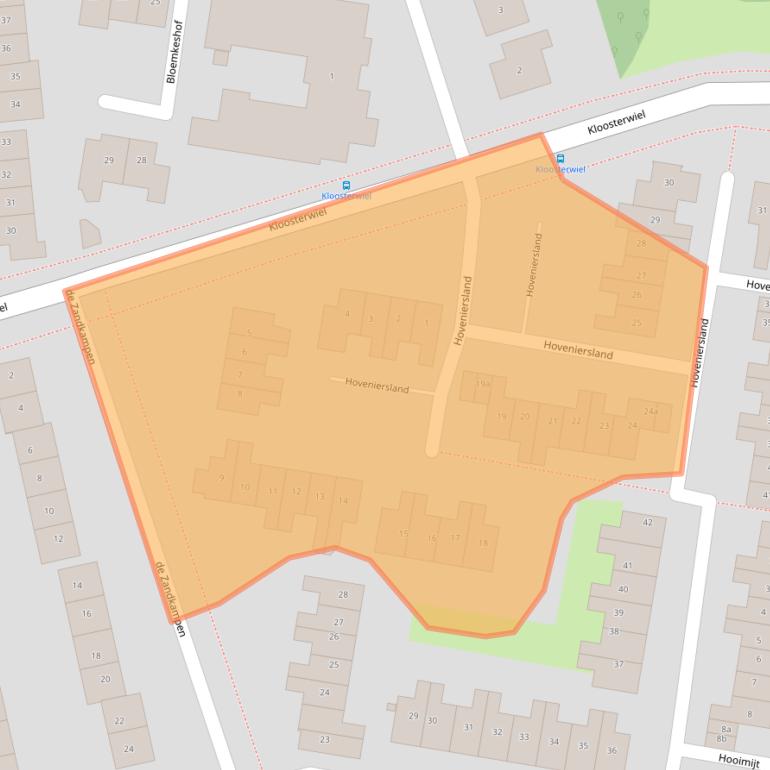 Kaart van postcodegebied 5301VA.