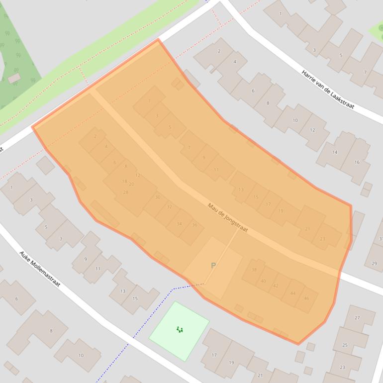 Kaart van postcodegebied 5302VB.