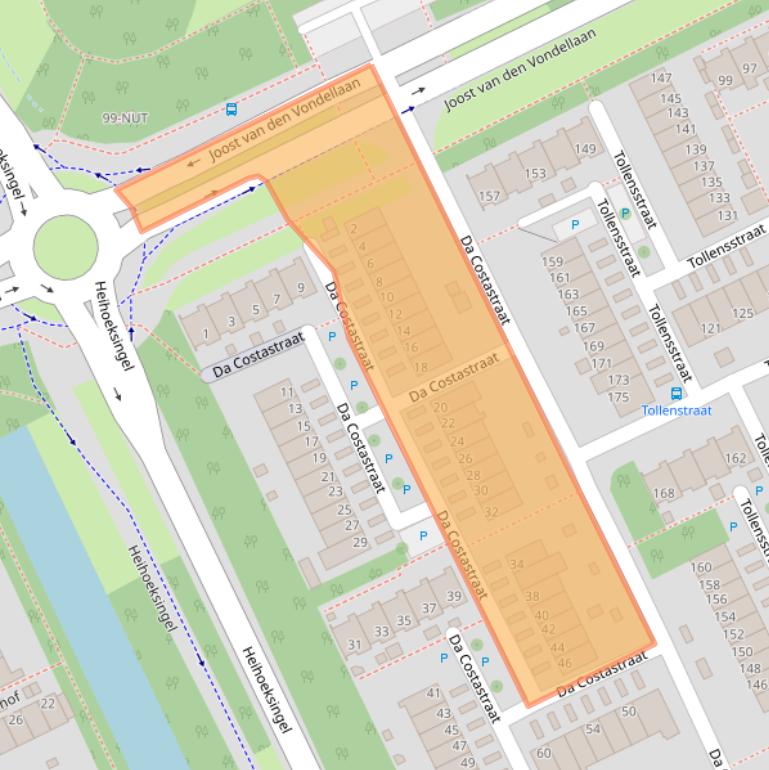 Kaart van postcodegebied 5343JR.