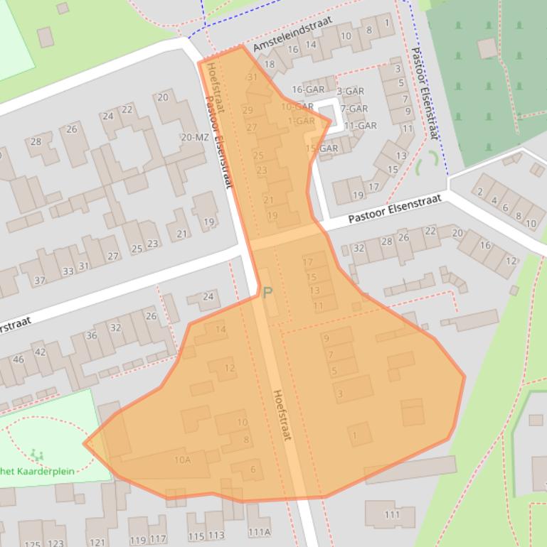 Kaart van postcodegebied 5345AM.