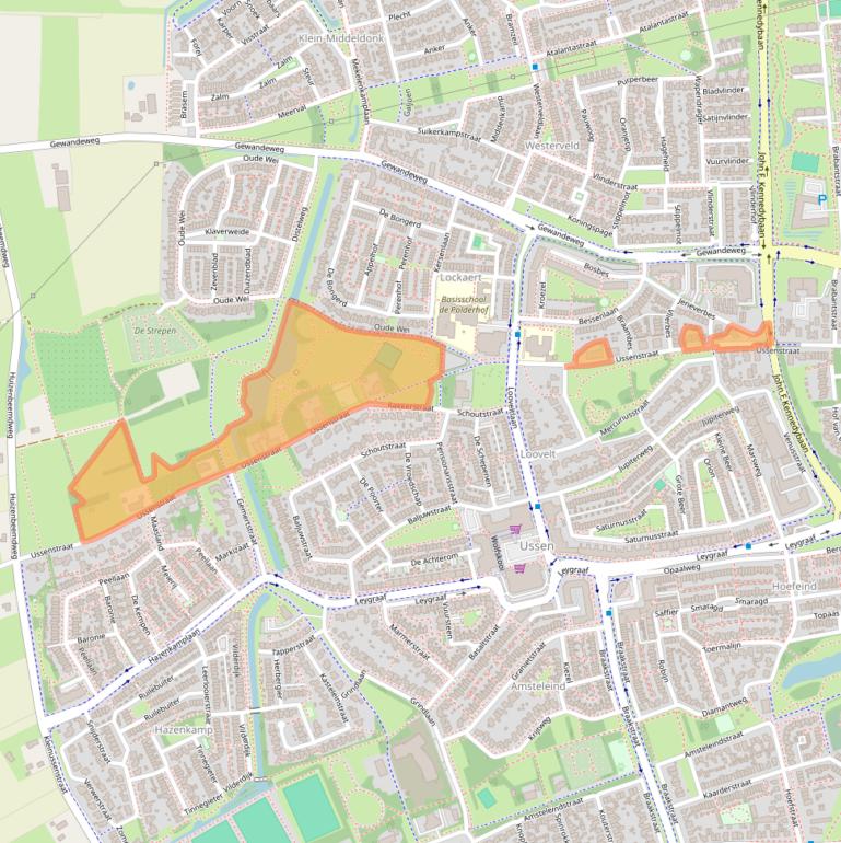 Kaart van postcodegebied 5345HH.