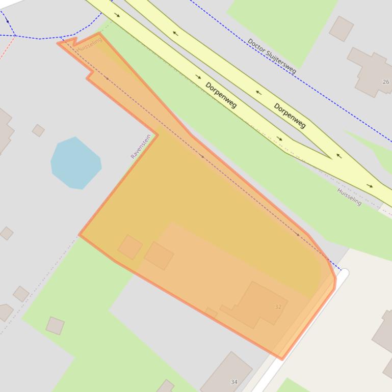 Kaart van postcodegebied 5358BX.