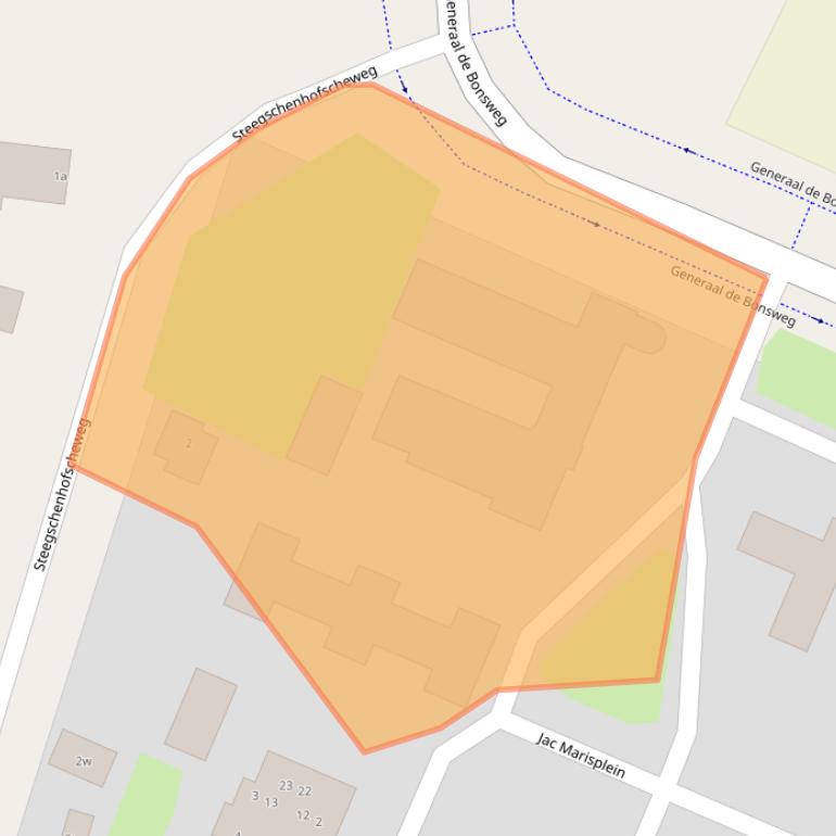 Kaart van postcodegebied 5363VM.