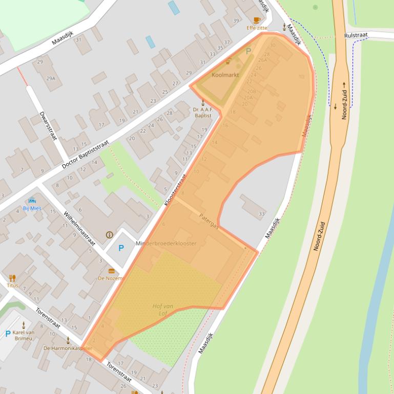 Kaart van postcodegebied 5366BH.