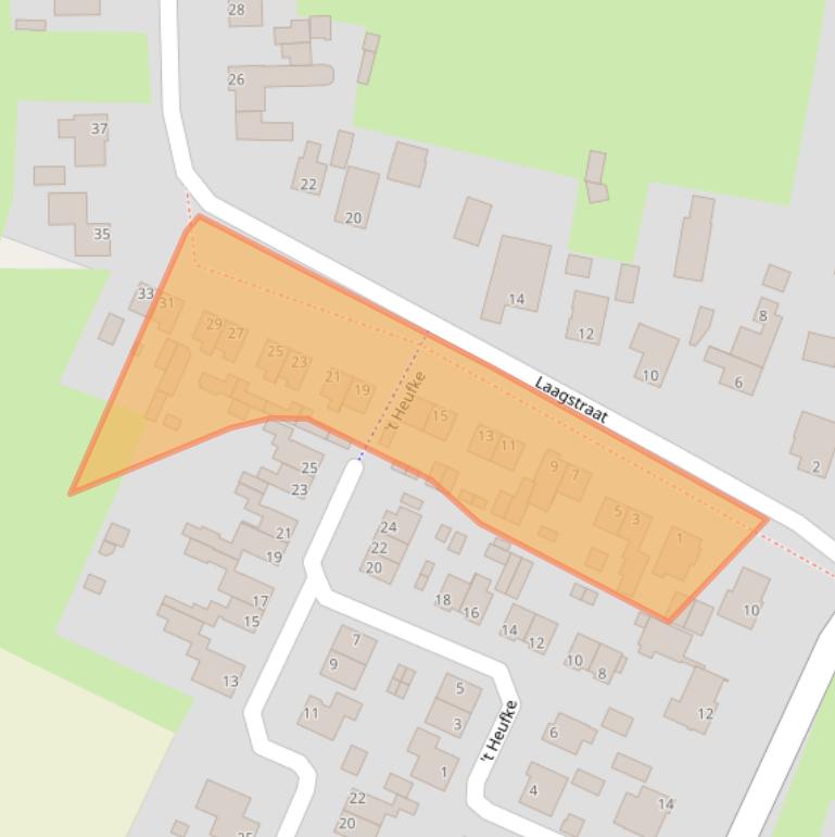 Kaart van postcodegebied 5368AP.