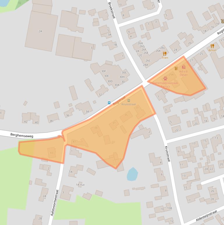 Kaart van postcodegebied 5373AS.