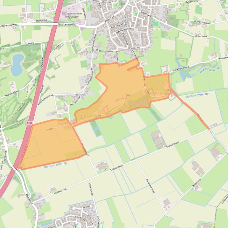 Kaart van postcodegebied 5373KV.