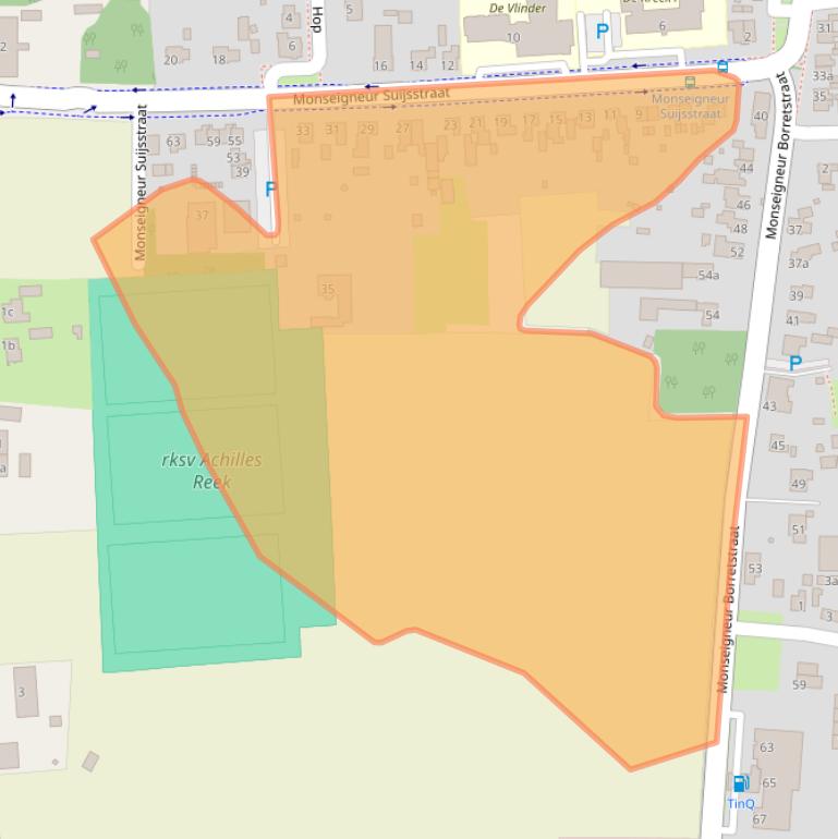 Kaart van postcodegebied 5375AE.