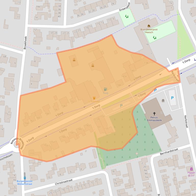 Kaart van postcodegebied 5384ME.