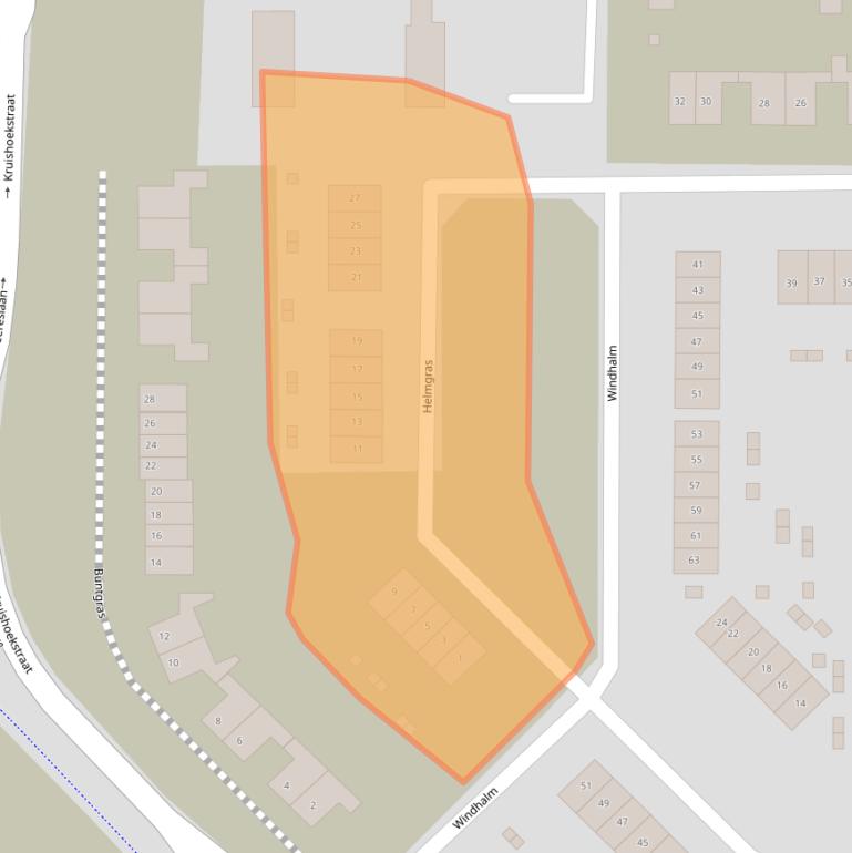 Kaart van postcodegebied 5384VM.