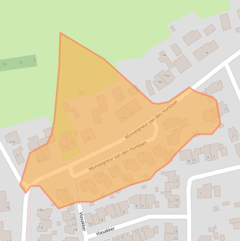 Kaart van postcodegebied 5384VS.