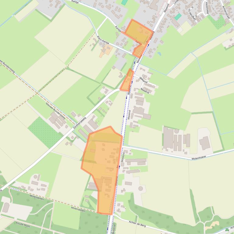 Kaart van postcodegebied 5388TX.