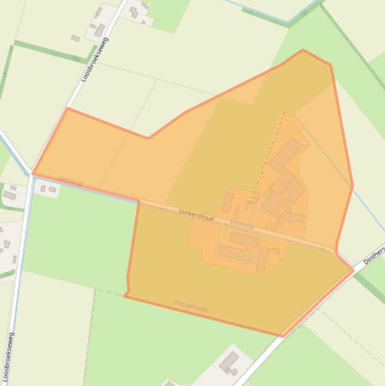 Kaart van postcodegebied 5388VR.
