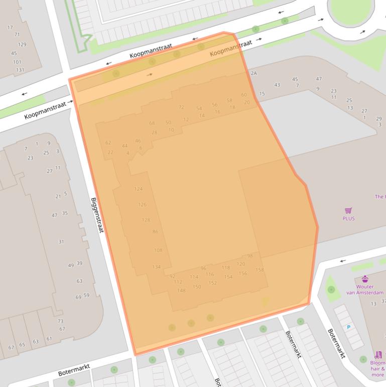 Kaart van postcodegebied 5401HM.