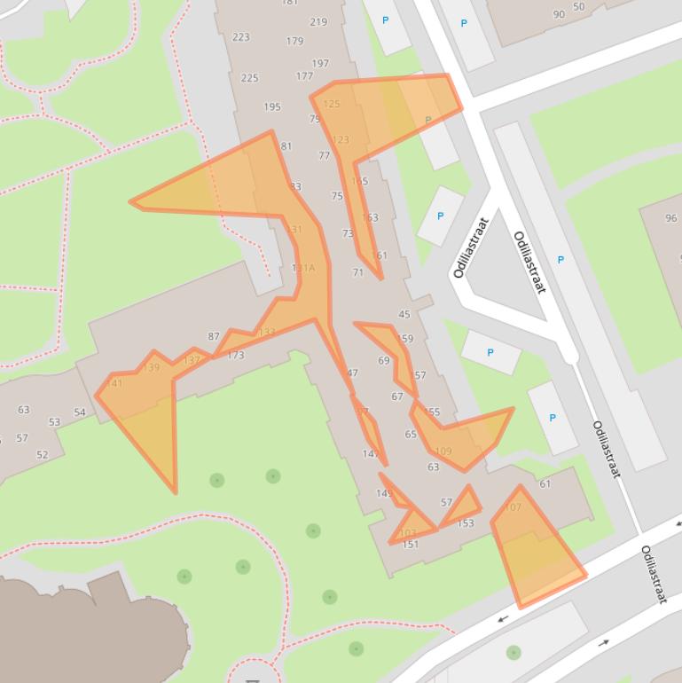 Kaart van postcodegebied 5401XX.