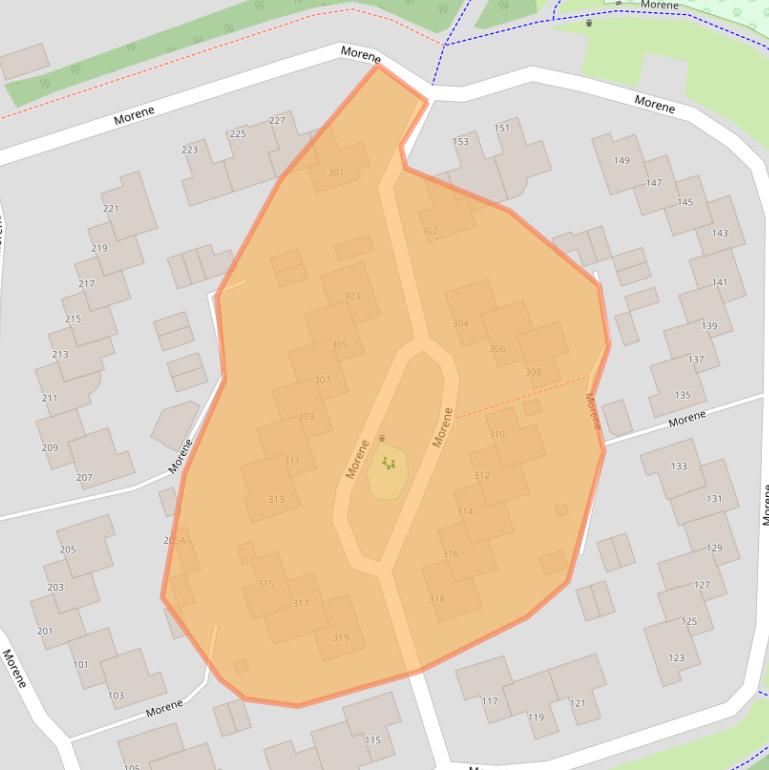 Kaart van postcodegebied 5403KV.