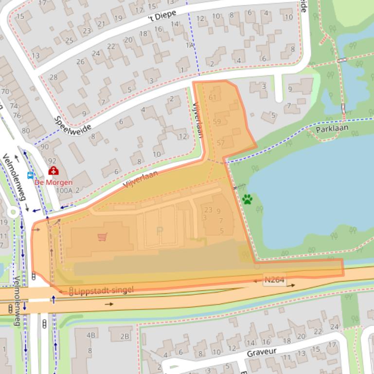 Kaart van postcodegebied 5404KH.