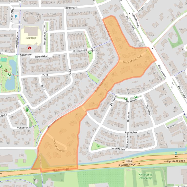 Kaart van postcodegebied 5404LG.