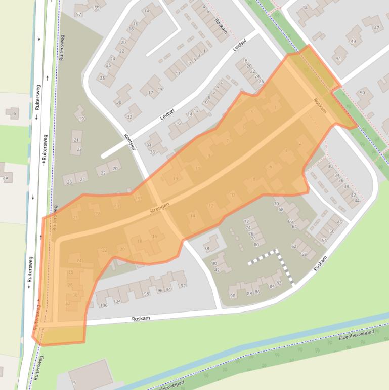 Kaart van postcodegebied 5406CV.
