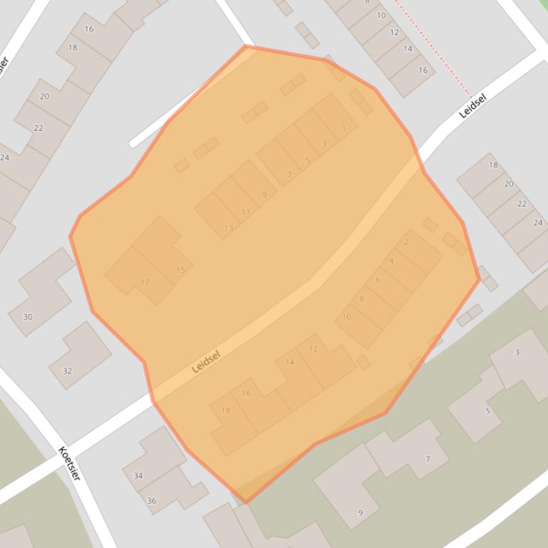 Kaart van postcodegebied 5406CW.