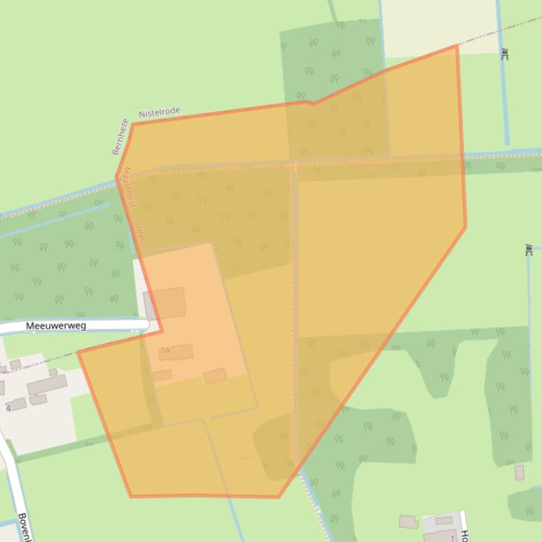 Kaart van postcodegebied 5406TZ.