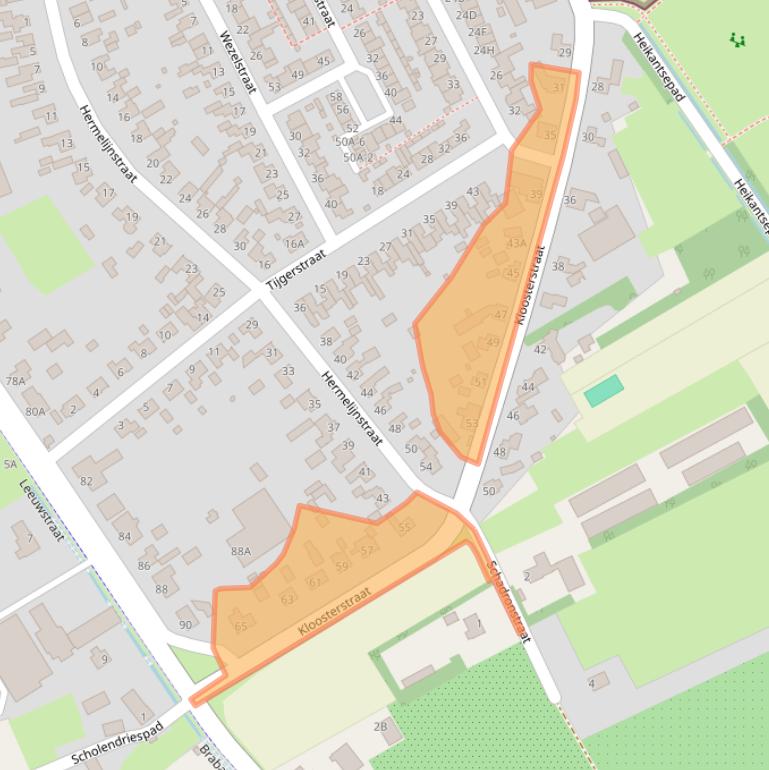 Kaart van postcodegebied 5408BB.