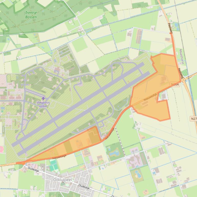 Kaart van postcodegebied 5409SB.