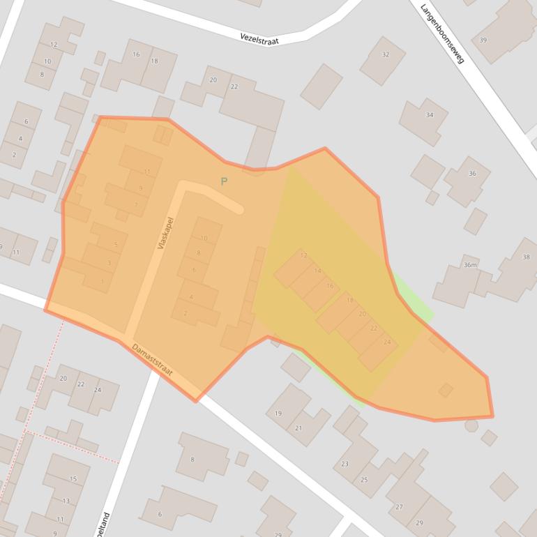 Kaart van postcodegebied 5411AZ.